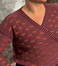 ANUKOO wollen overslag vest JAQUARD MASALA 100% alpaca