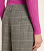 LANIUS wollen pantalon LOIZA CHECKS met bandplooi