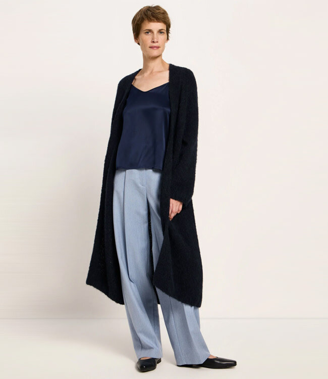 LANIUS lang vest van alpaca en wol DEIDRE NIGHT