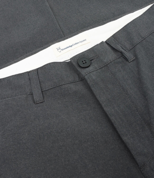 Chino broek RUTGER GRAY PINSTRIPE biokatoen flanel KCA