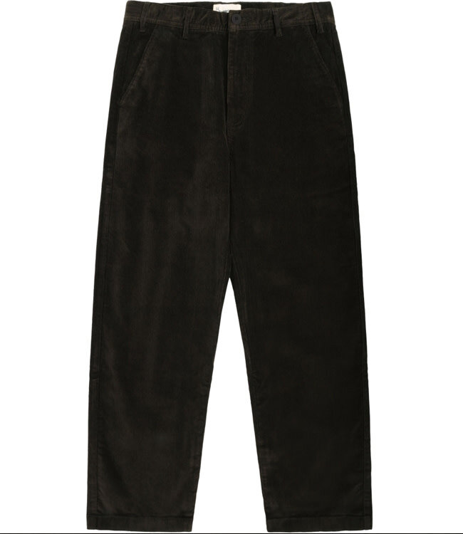 Chino broek corduroy FLINT CHOCOLAT biologisch katoen KCA