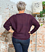 ANUKOO wollen trui 100% alpaca HANNAH AUBERGINE