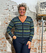 Flomax FLOMAX puur wollen v-hals vest ROSALIA BLUE