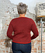 FLOMAX puur wollen v-hals vest TILDA POPPY RED