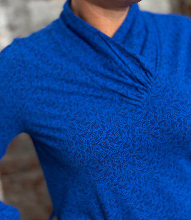 TRANQUILLO v-hals shirt ZAIA PAISLEY van biologisch katoen