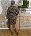 TRANQUILLO Jurk met print BEA BOTANIC van ecovero