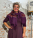ANUKOO sjaal omslagdoek 100% alpaca STRIPES FUCHSIA