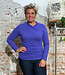 Tranquillo TRANQUILLO overslag shirt SAM GRAPE van ecovero