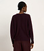 LANIUS vleermuis mouw trui FLO BORDEAUX wol en biokatoen