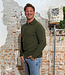 HARLEY Wollen henley trui PINE van pure wol