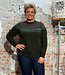 HARLEY Wollen fairisle trui LOU GREEN van pure wol
