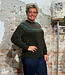 HARLEY Wollen fairisle trui LOU GREEN van pure wol