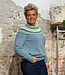 HARLEY Wollen fairisle trui ORIBE BLUE pure lamswol