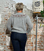 HARLEY korte wollen fairisle trui SYL GREY van pure wol