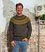 Harley of Scotland HARLEY Wollen heren trui FAIRISLE OCHRE pure wol