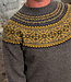 HARLEY Wollen heren trui FAIRISLE OCHRE pure wol