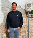 THINKING MU THINKING MU sweater SOL NAVY van biologisch katoen