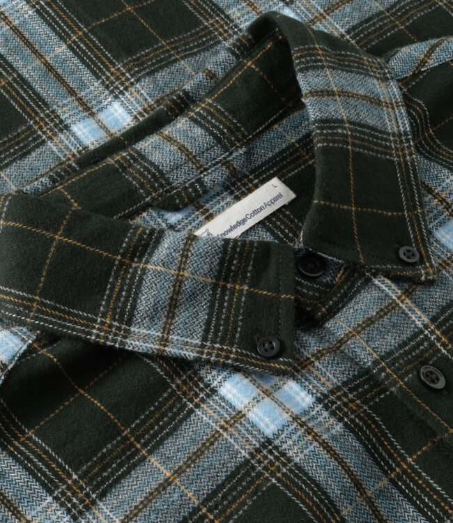 Geruit overhemd flanel JONAS FOREST biologisch katoen KCA