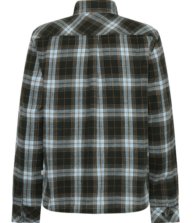 Geruit overhemd flanel JONAS FOREST biologisch katoen KCA