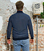 LIVING CRAFTS heren vest met rits LEO BLUE biologisch katoen