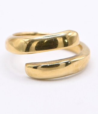 Anukoo ANUKOO fairtrade ring SPIRAAL upcycling messing