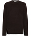 KnowledgeCottonApparel Wollen trui RUUD CHOCOLAT 100% biologische lamswol KCA