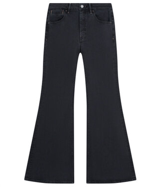 DAWN denim DAWN Flared spijkerbroek CELESTE BLACK tencel katoen