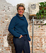 Wollen trui met col van 100% alpaca EVA PETROL