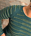 Wollen trui van 100% alpaca CROCO GREEN