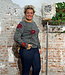 Wollen vest van 100% alpaca ROSES GREY