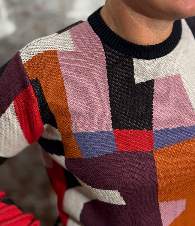 DEDICATED trui ABSTRACT CHAOS van biologisch katoen