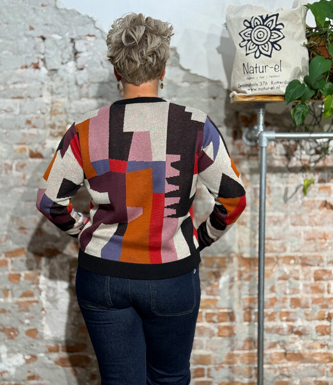 DEDICATED trui ABSTRACT CHAOS van biologisch katoen