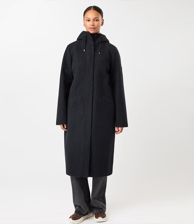 LANGERCHEN lange wollen trenchcoat MILPORT CARBON