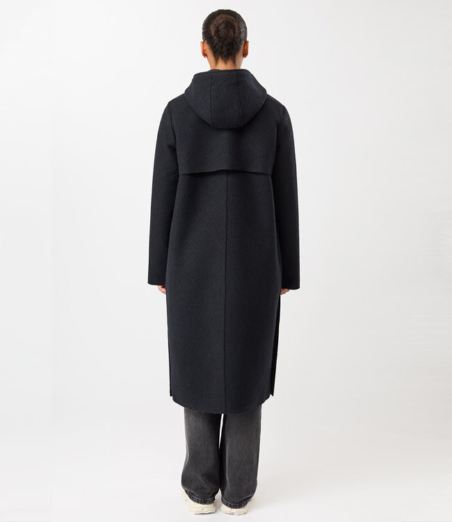 LANGERCHEN lange wollen trenchcoat MILPORT CARBON