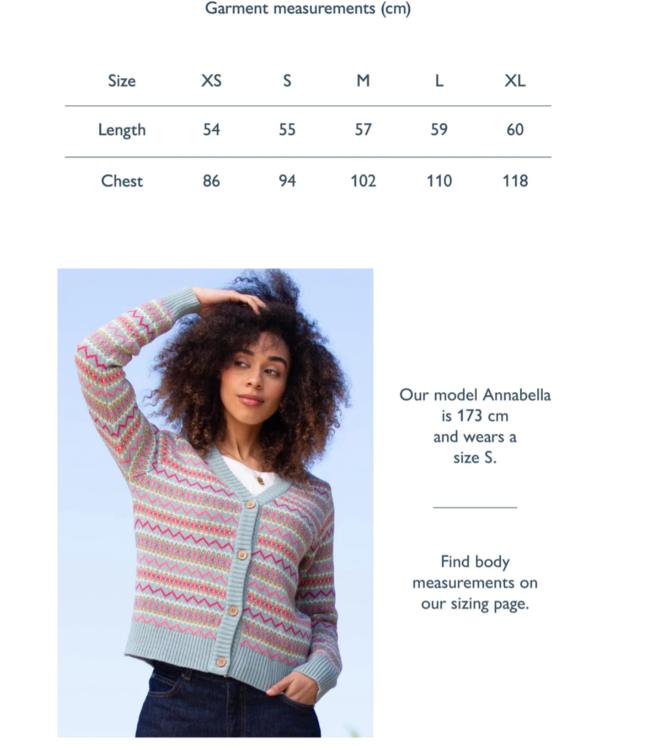 KITE  vest v-hals PUCK MULTI van biologisch katoen