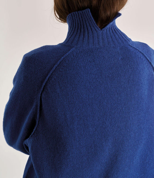 KOMODO wollen trui met col MILLIE BLUE 100% merino