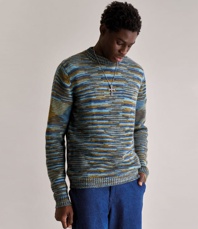 KOMODO wollen trui TERUMA BLUE van 100% lamswol