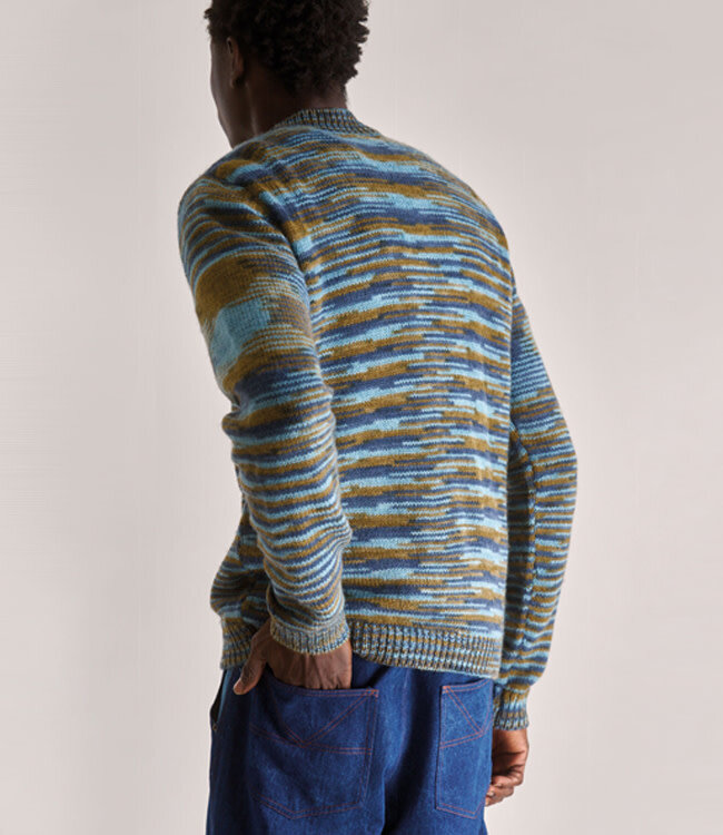 KOMODO wollen trui TERUMA BLUE van 100% lamswol