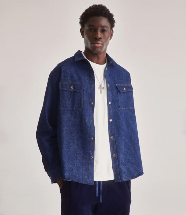 KOMODO denim overshirt KARDA biologisch katoen