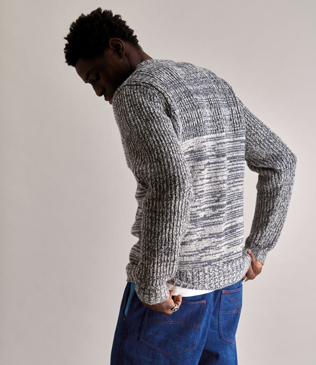 KOMODO gemêleerde wollen trui CALLUM 100% merino