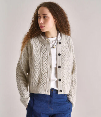 Komodo KOMODO wollen vest CHARLIE OFFWHITE van 100% lamswol