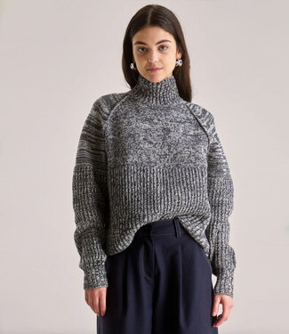 Komodo KOMODO wollen trui met col MILLIE STRIPE 100% merino