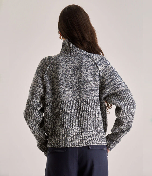 KOMODO wollen trui met col MILLIE STRIPE 100% merino