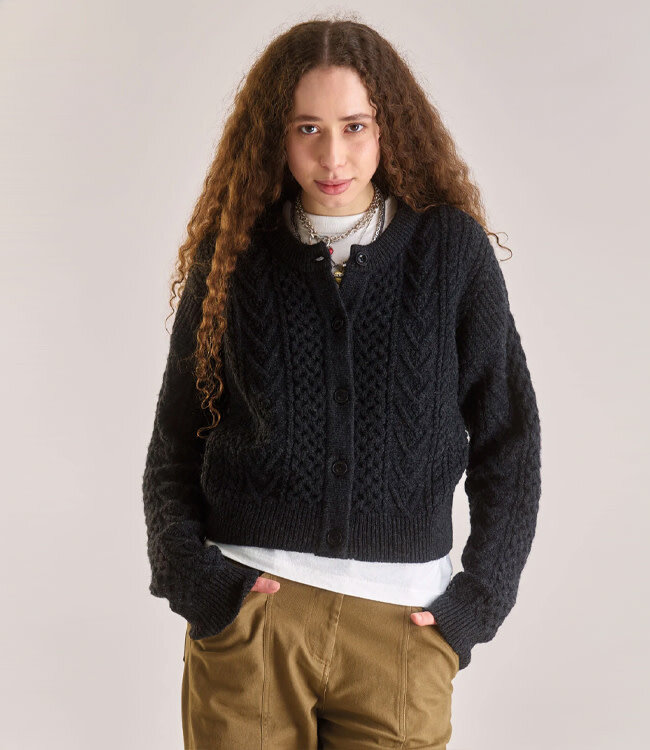 KOMODO wollen vest CHARLIE CHARCOAL 100% lamswol