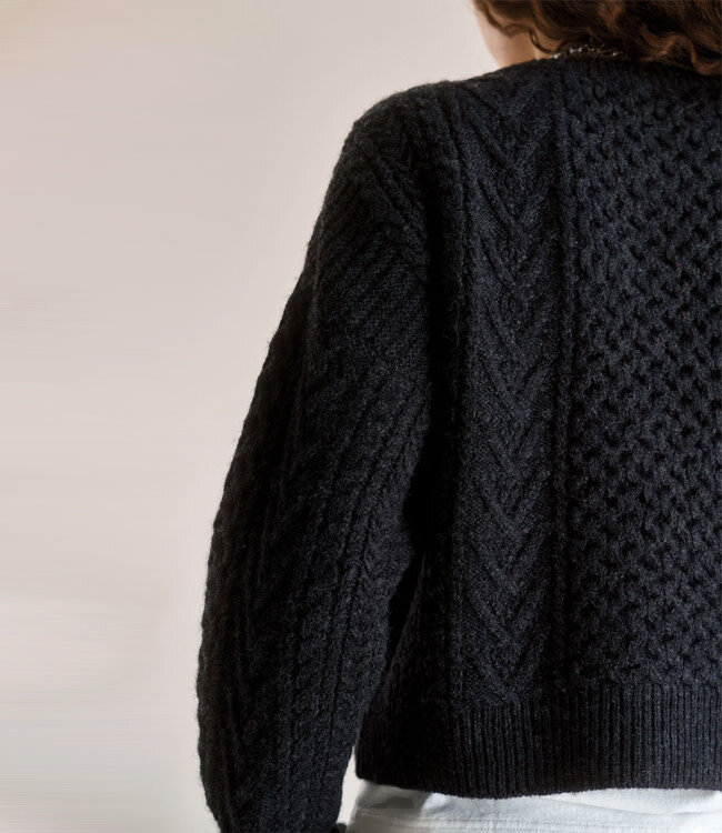 KOMODO wollen vest CHARLIE CHARCOAL 100% lamswol