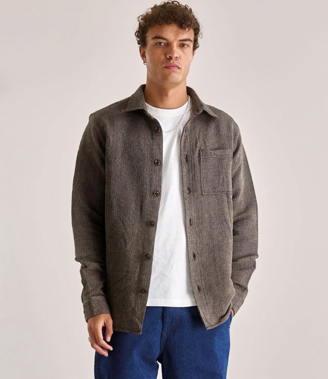 KOMODO overshirt SHANT BROWN handwoven