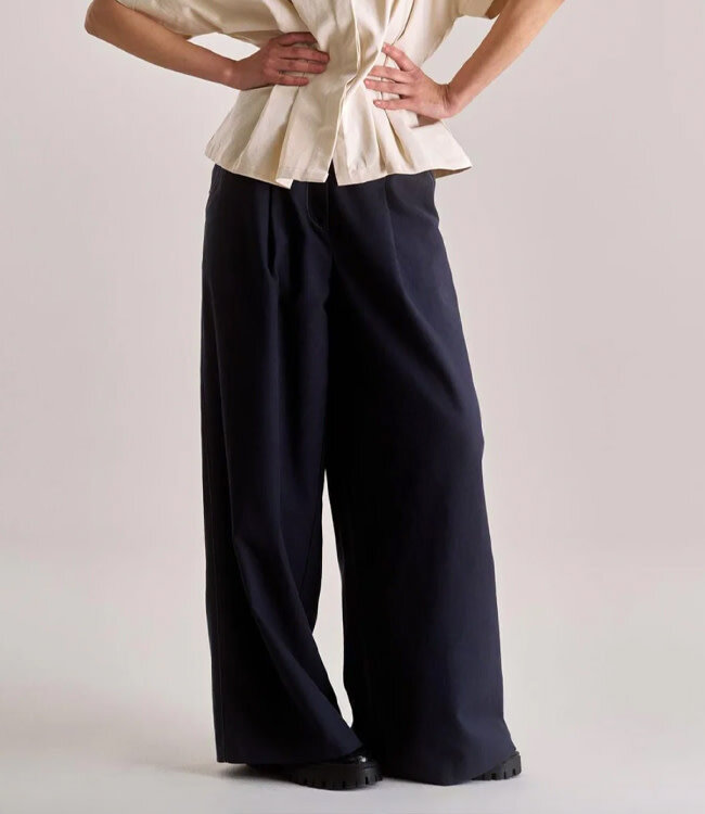 KOMODO pantalon broek SOFIA NAVY biologisch katoen tencel