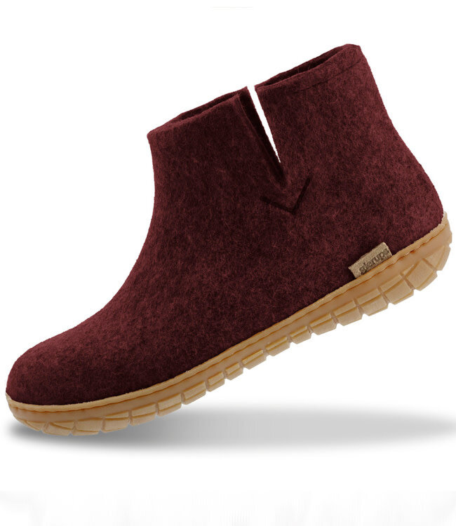 GLERUPS wollen sloffen pantoffels LAARS biet RUBBER HONEY