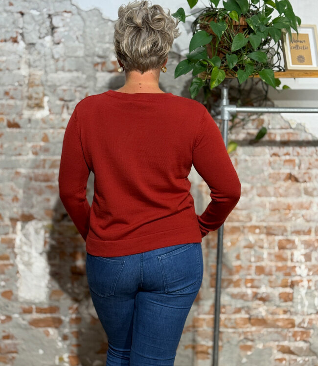 MADNESS trui SOFIE DALIA van biologisch katoen en wol