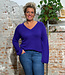 KOMODO wollen v-hals trui NATTY VIOLET 100% merino